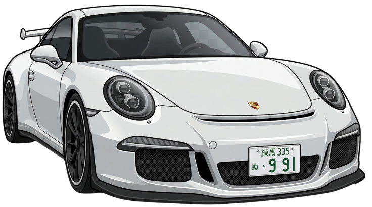 PORSCHE 911 GT3 Illustration